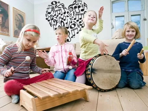 Musik Hjerte Wallsticker