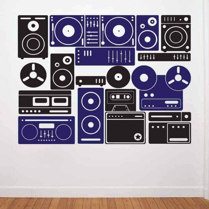 Musik   Væg   Wallsticker