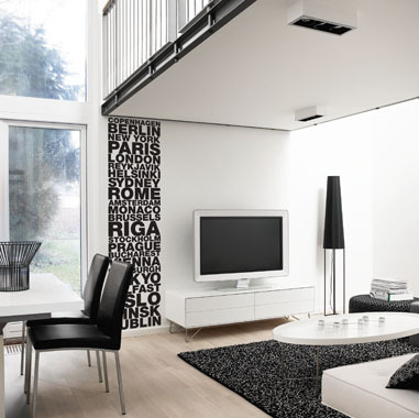 My   Citys   Wallsticker   Af   Heidi   Holm   Pedersen    33x132   Cm