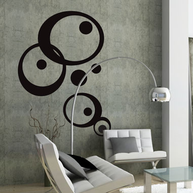 My   Roundys   Wallsticker   Af   Heidi   Holm   Pedersen    100x135   Cm