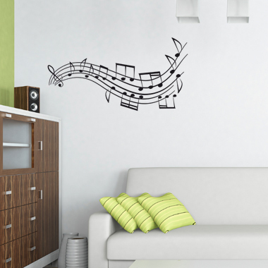 Mymusic   Wallsticker   Af   Heidi   Holm   Pedersen    30x58   Cm