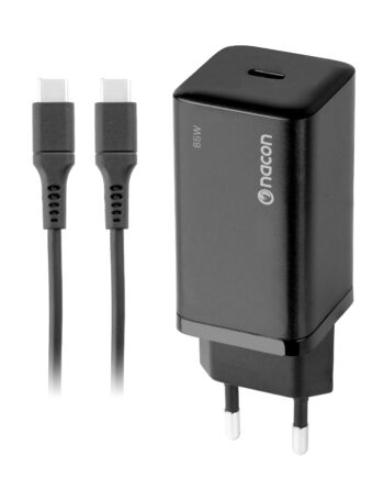 Nacon   65w   Ac - Adapter   Til   Nintendo   Switch   Ii             M   Usb - C    Sort    Konsol   Tilbehør   Geekd   Dk
