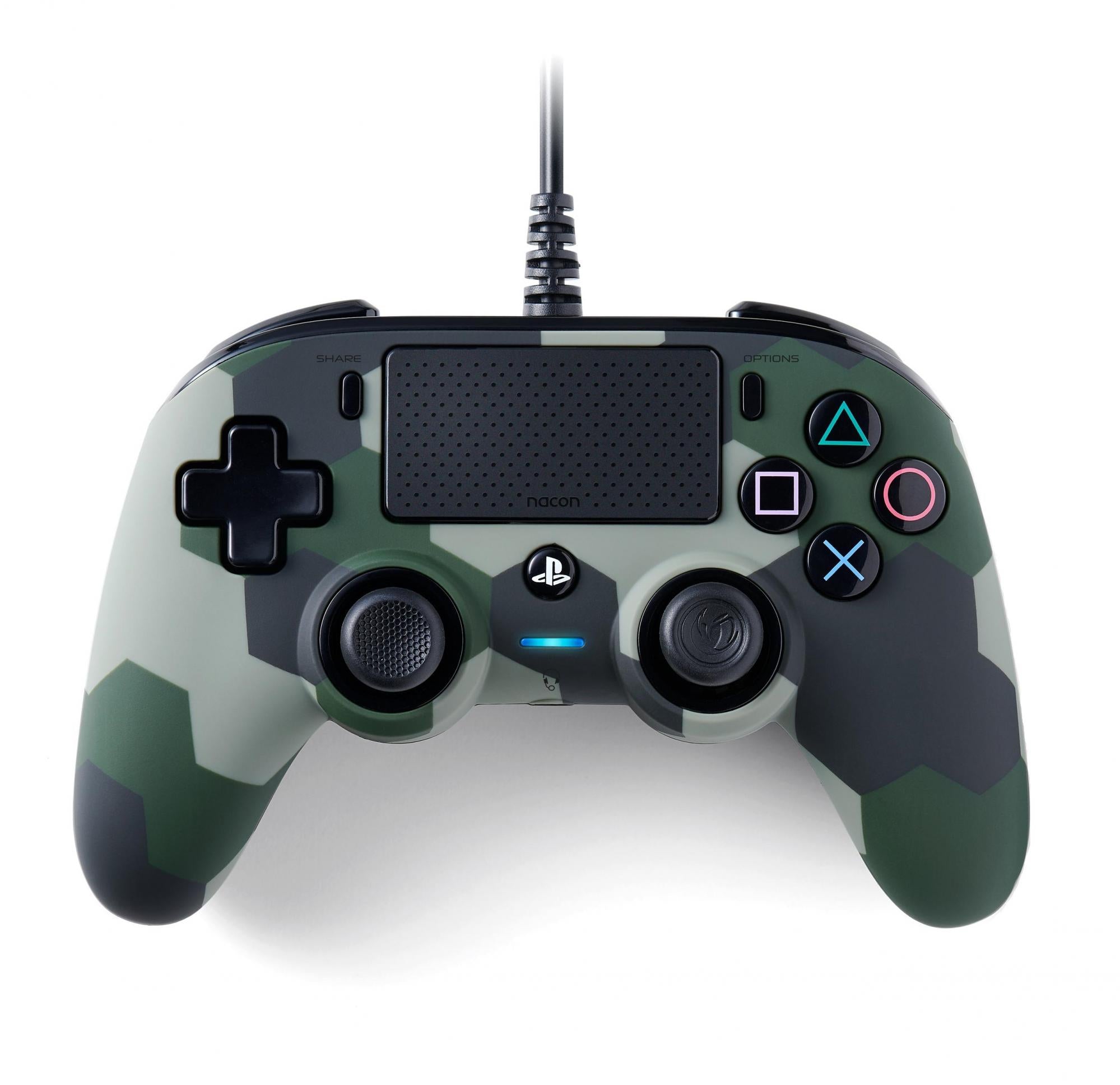 Nacon   Wired   Compact   Gamepad     Camouflage   Usb - Controller   Til   Pc     Playstation       Geekd   Dk