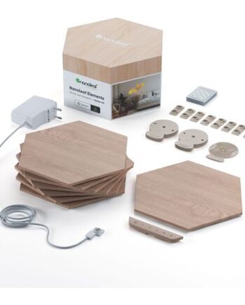 Nanoleaf   Elements   Wood   Look   Hexagons   Starter   Kit -      Panels   Lys   Tilbehør   Geekd   Dk
