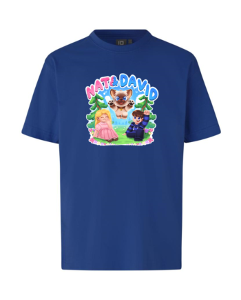 Nat   David   Olaf   Tee   Blå   T - Shirt   Geekd   Dk
