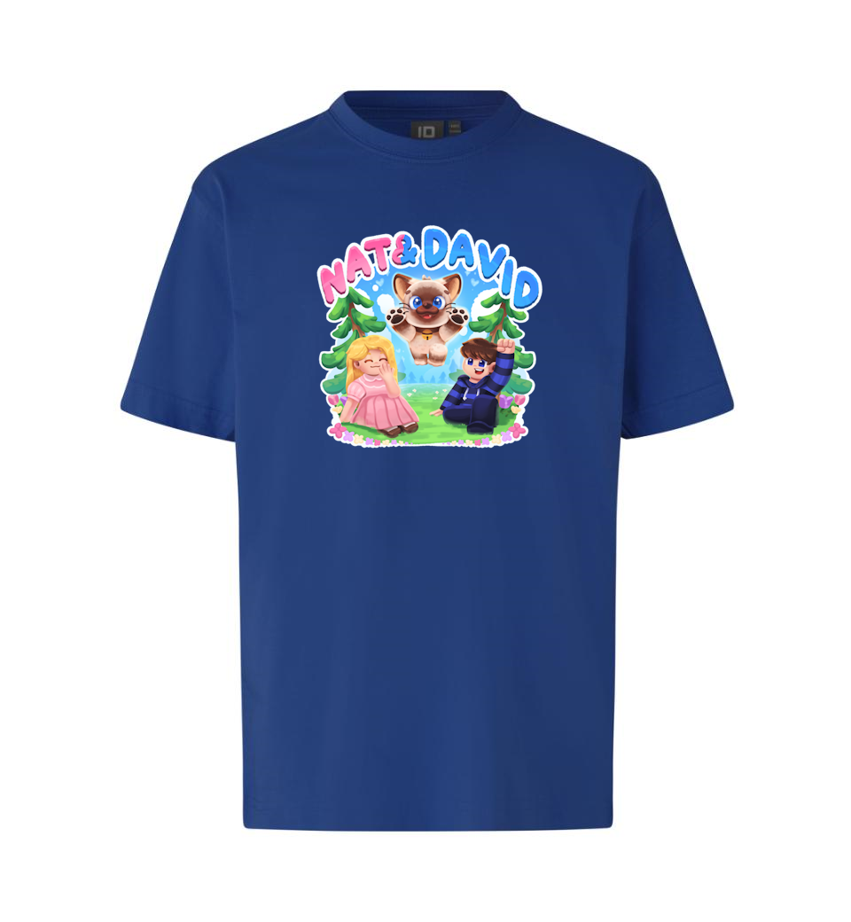 Nat David Olaf Tee Blå T - Shirt Geekd Dk