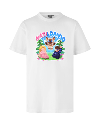 Nat   David   Olaf   Tee   Hvid   T - Shirt   Geekd   Dk