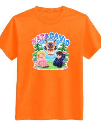 Nat   David   Olaf   Tee   Orange   T - Shirt   Geekd   Dk