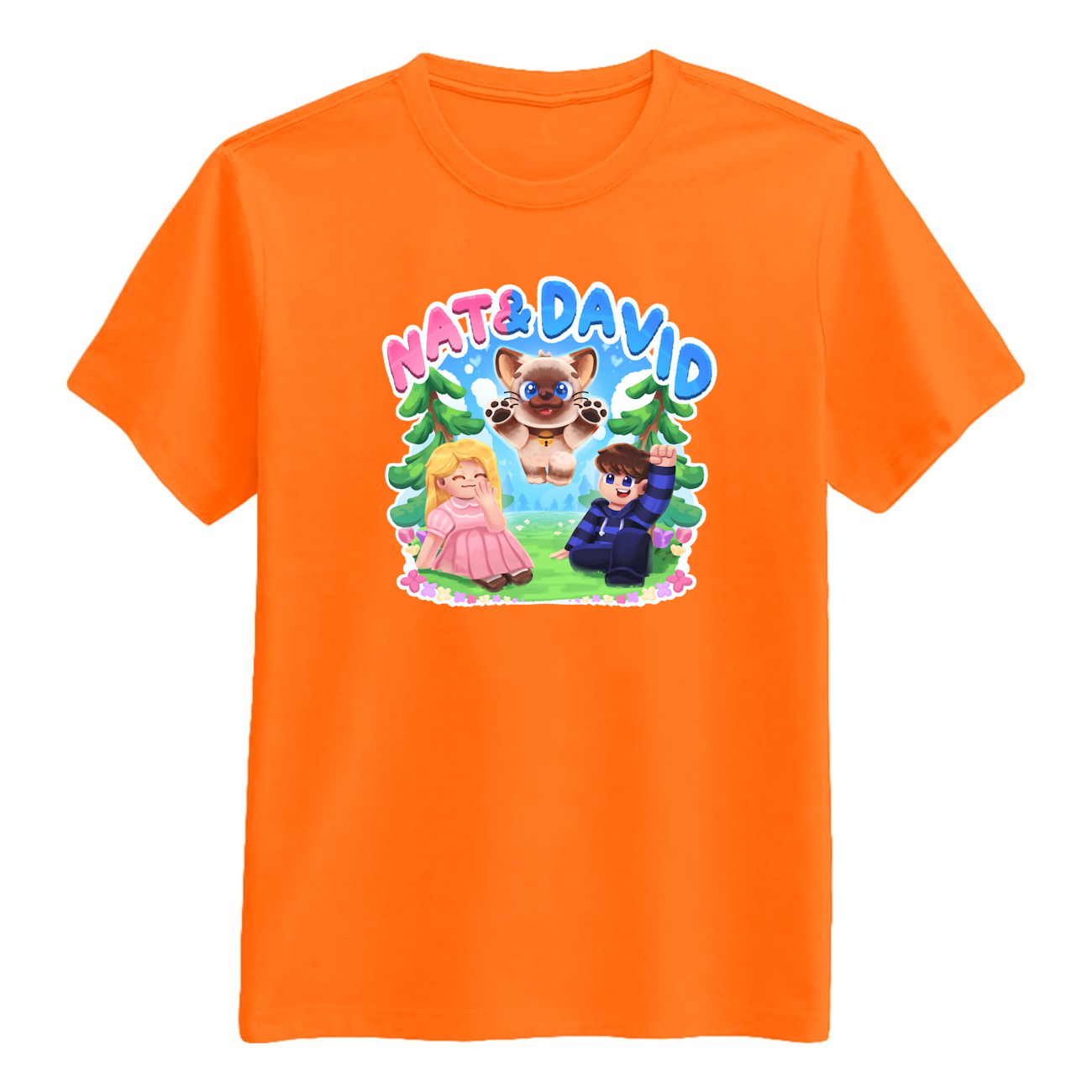 Nat   David   Olaf   Tee   Orange   T - Shirt   Geekd   Dk