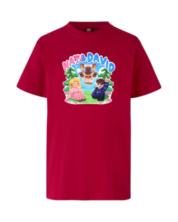 Nat   David   Olaf   Tee   Rød   T - Shirt   Geekd   Dk