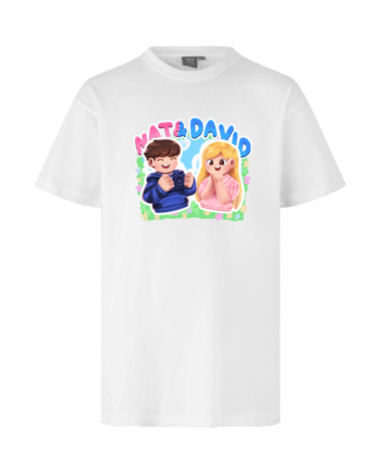 Nat   David   Tee   Hvid   T - Shirt   Geekd   Dk