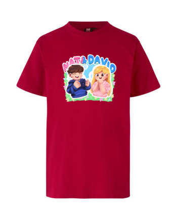 Nat   David   Tee   Rød   T - Shirt   Geekd   Dk
