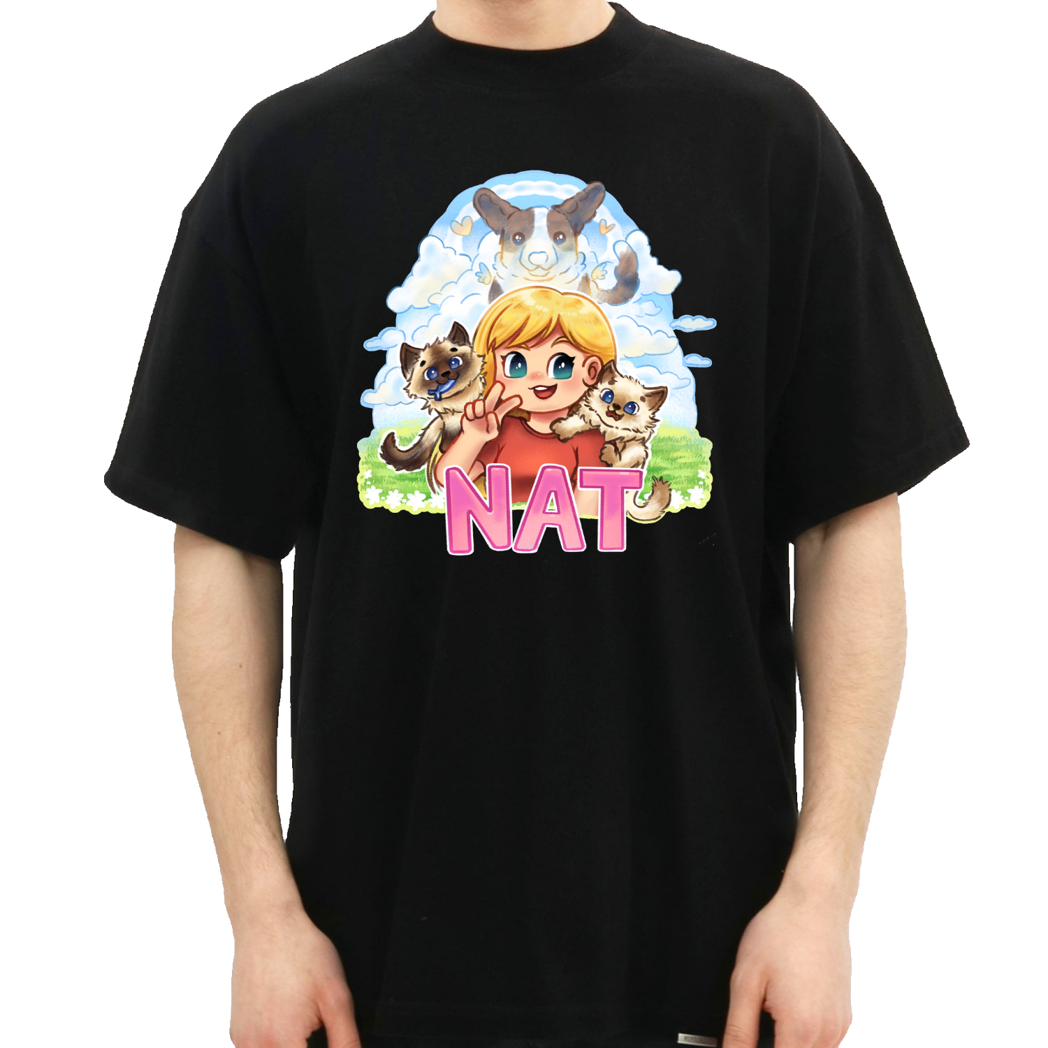 Nat Kæledyr Tee T - Shirt Geekd Dk