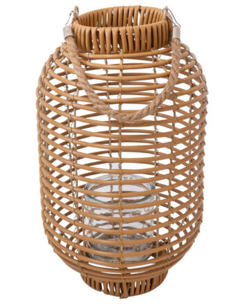 Naturfarvet   Lanterne   I   Polyrattan    Stor    Josephine