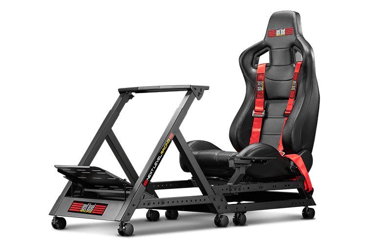 Next   Level   Racing   Gttrack   Racingseat   Sort   Rød   Racing   Seat   Geekd   Dk