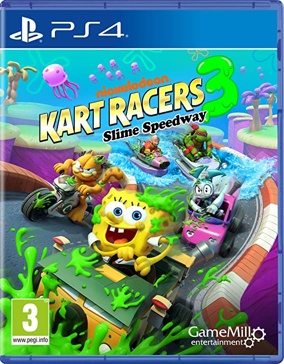 Nickelodeon   Kart   Racers     :  Slime   Speedway   Racerspil   Playstation       Ps4   Spil   Geekd   Dk