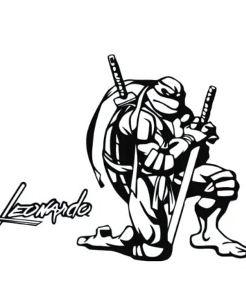 Ninja   Turtles   Wallsticker    Leonardo    88x66cm