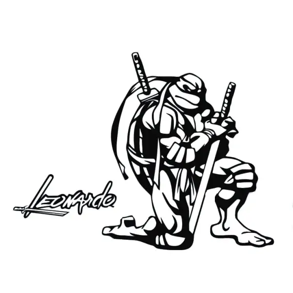 Ninja Turtles Wallsticker Leonardo 88x66cm