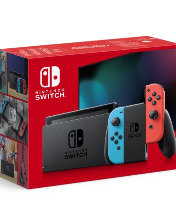Nintendo   Switch   Console   With   Neon   Red     Neon   Blue   Joy - Con    Upgraded   Version