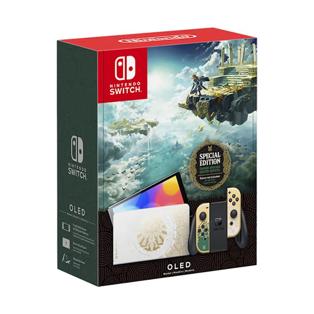 Nintendo   Switch   Oled   Console   The   Legend   Of   Zelda :  Tears   Of   The   Kingdom   Edition   Video   Games   And   Consoles   Nintendo   Switch   Consoles   Geekd   Dk