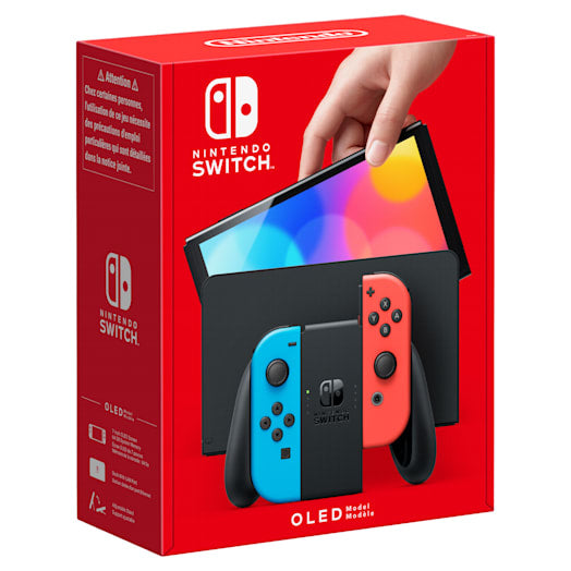 Nintendo   Switch    Oled - Model    Neon - Red   Neon - Blue
