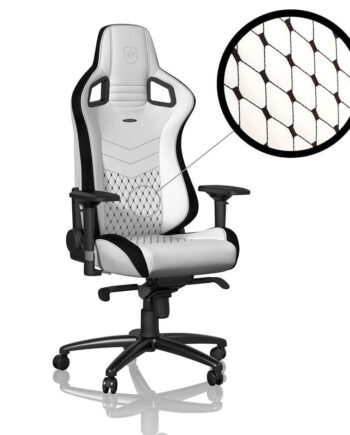 Noblechairs   Epic   Hvid   Sort   Stol   Geekd   Dk