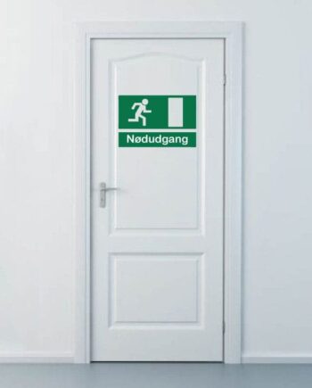 Nødudgang   Wallsticker
