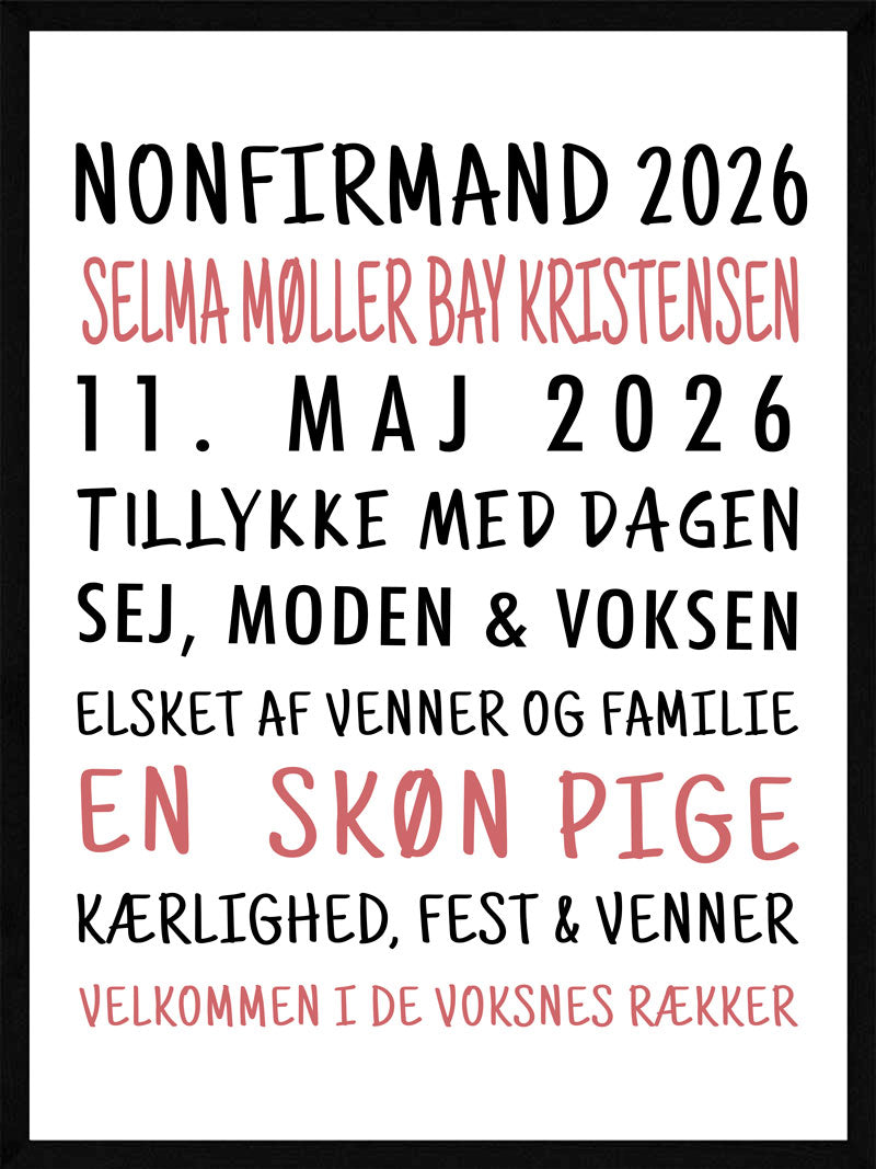 Nonfirmand   Plakat   Pige   Version