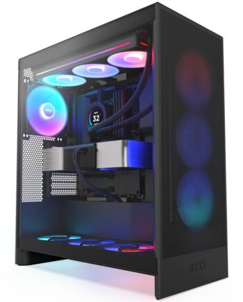 Nzxt   H   Series   H7   Flow   Rgb   Tårn   Atx   Sort   Kabinet   Geekd   Dk