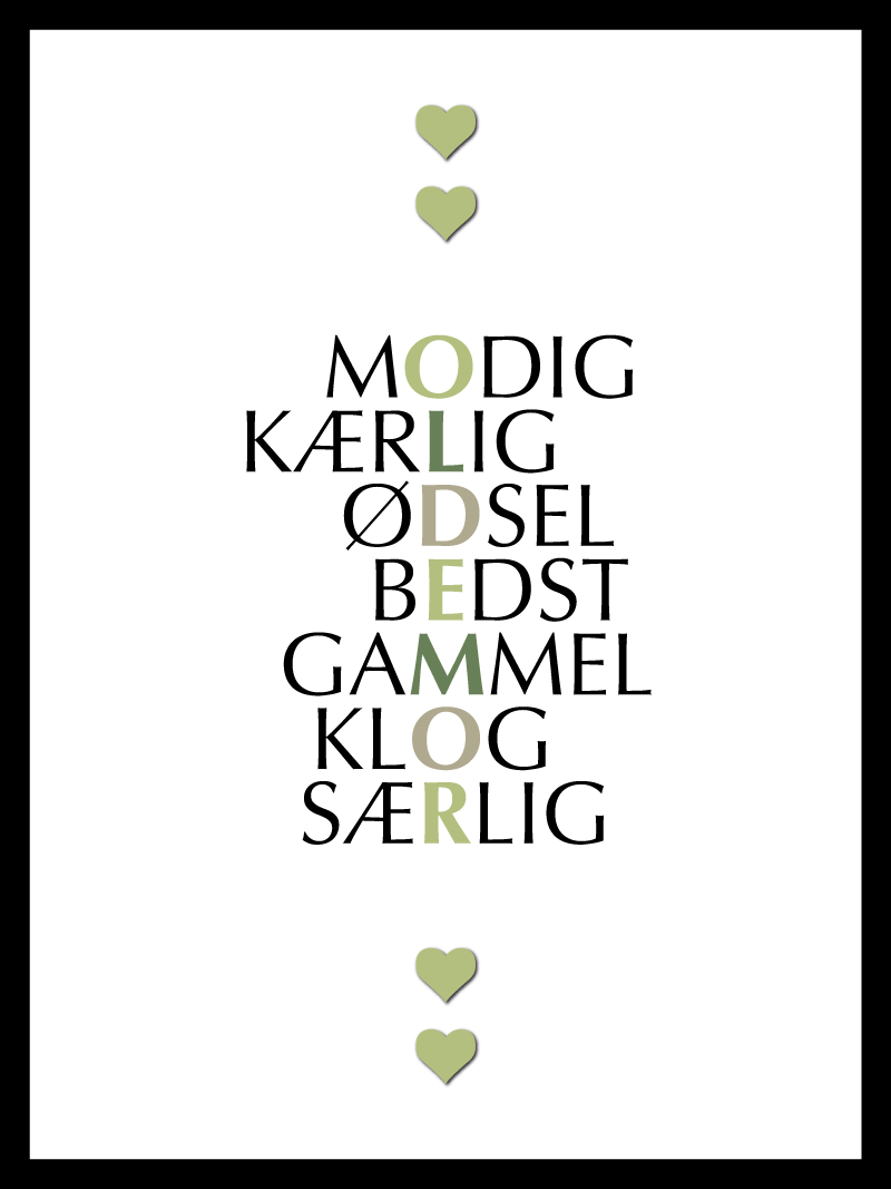 Oldemor   Citat   Plakat