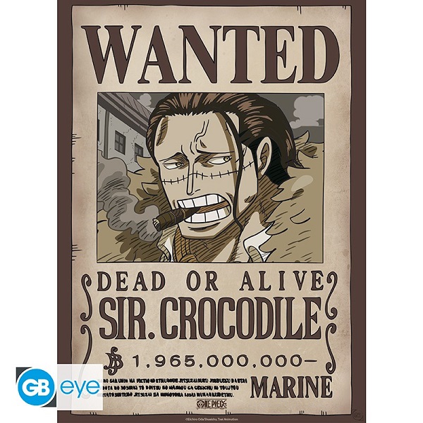 One Piece Wanted Crocodile Wano Poster Plakat
