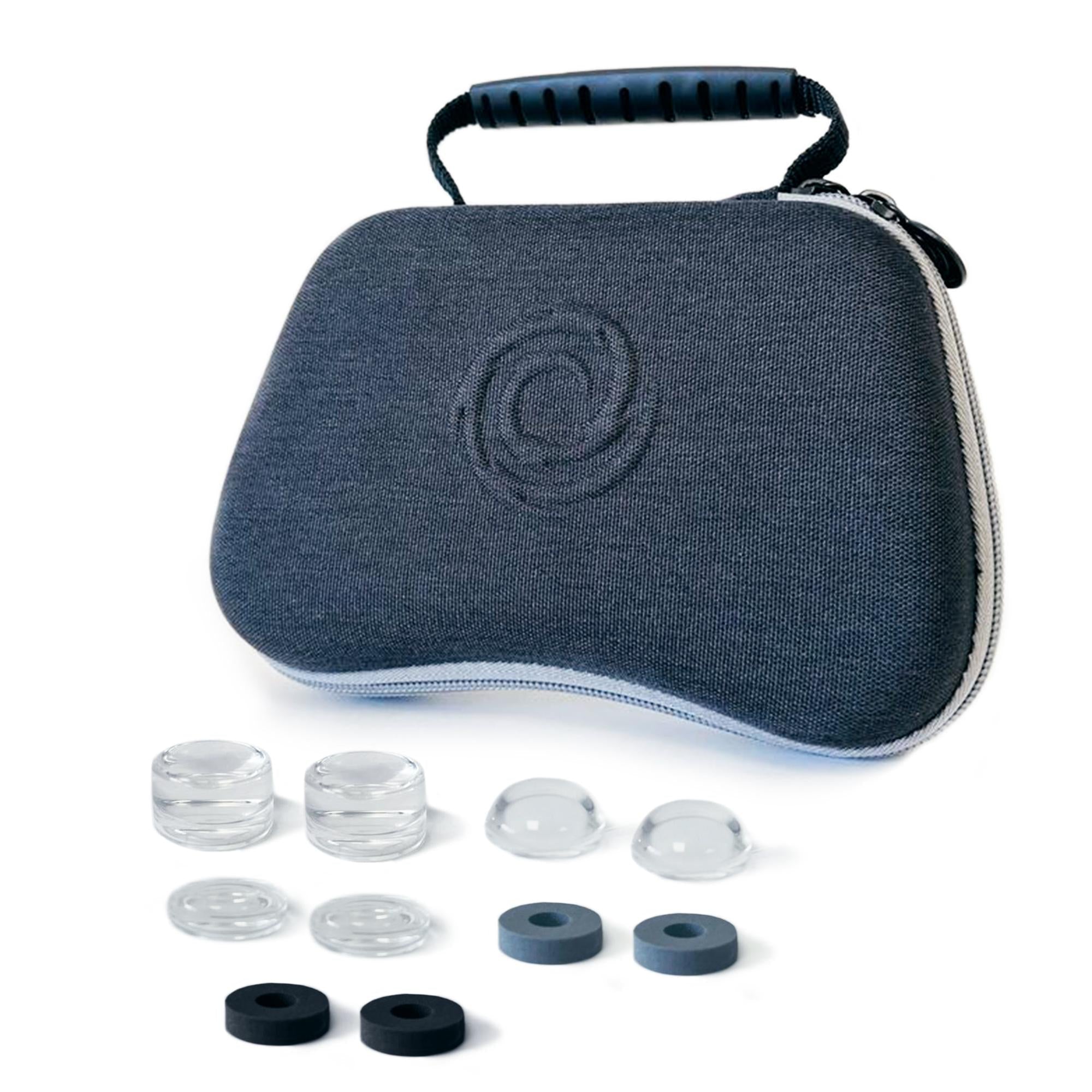 Oniverse   Controller   Case   With   10   Accessories       Rings         Silicon   Cap   Grey