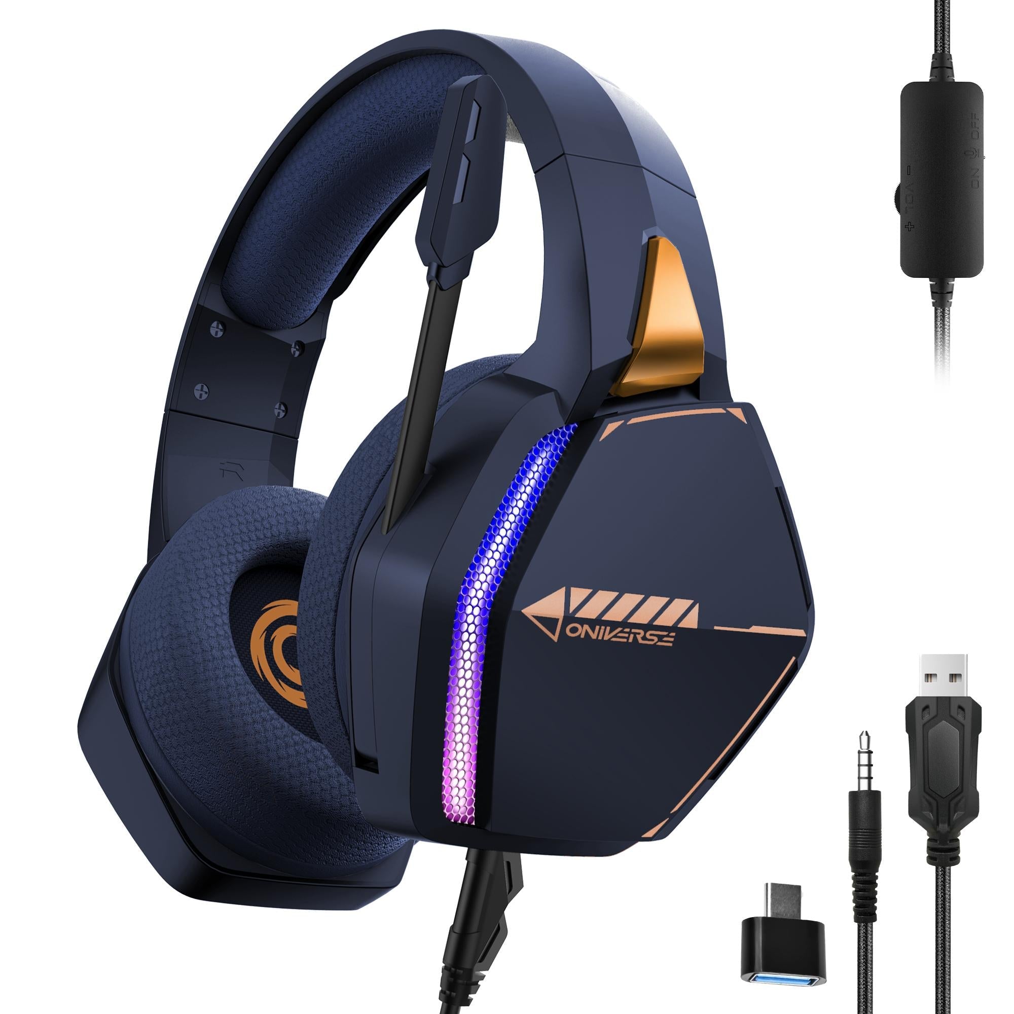 Oniverse   Gaming   Headset   Nebula   Abysse   Blue   Konsol   Tilbehør   Geekd   Dk