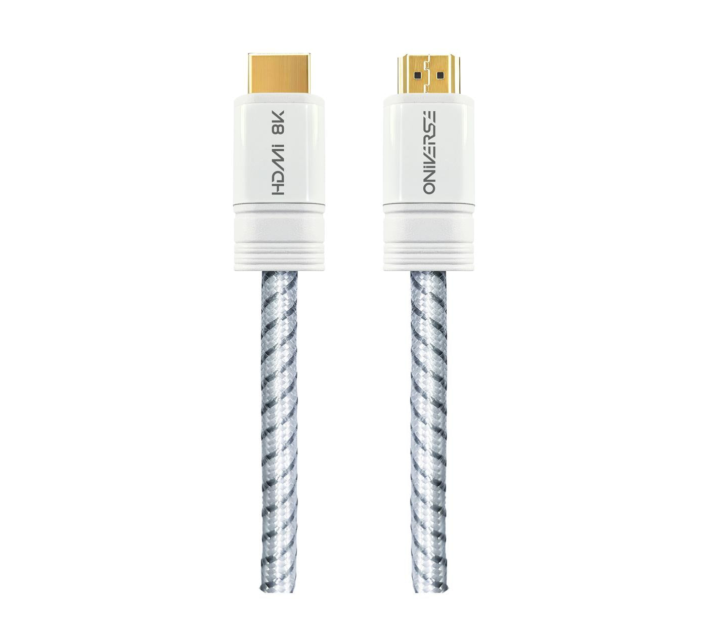 Oniverse   8k   Hdmi   Cable   White   Konsol   Tilbehør   Geekd   Dk