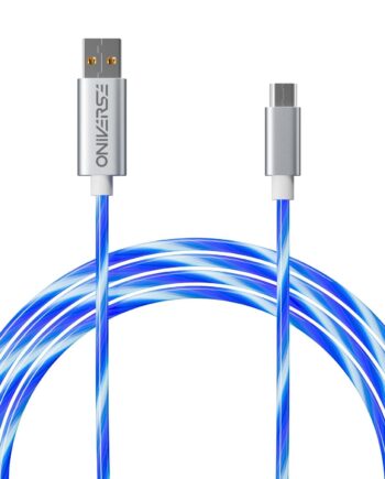 Oniverse   Micro   Usb   Charge   Cable   With   Led        Meters   White