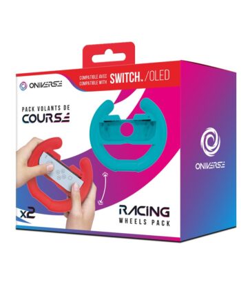 Oniverse   Nsw   Pack   Of       Racing   Wheel   Controller   Holders   Blue   Red