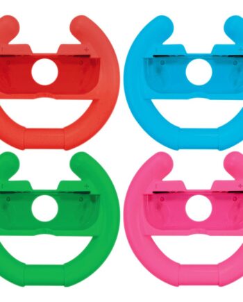 Oniverse   Pack   Of       Racing   Wheel   Controller   Holders   Blue   Red   Green   Pink