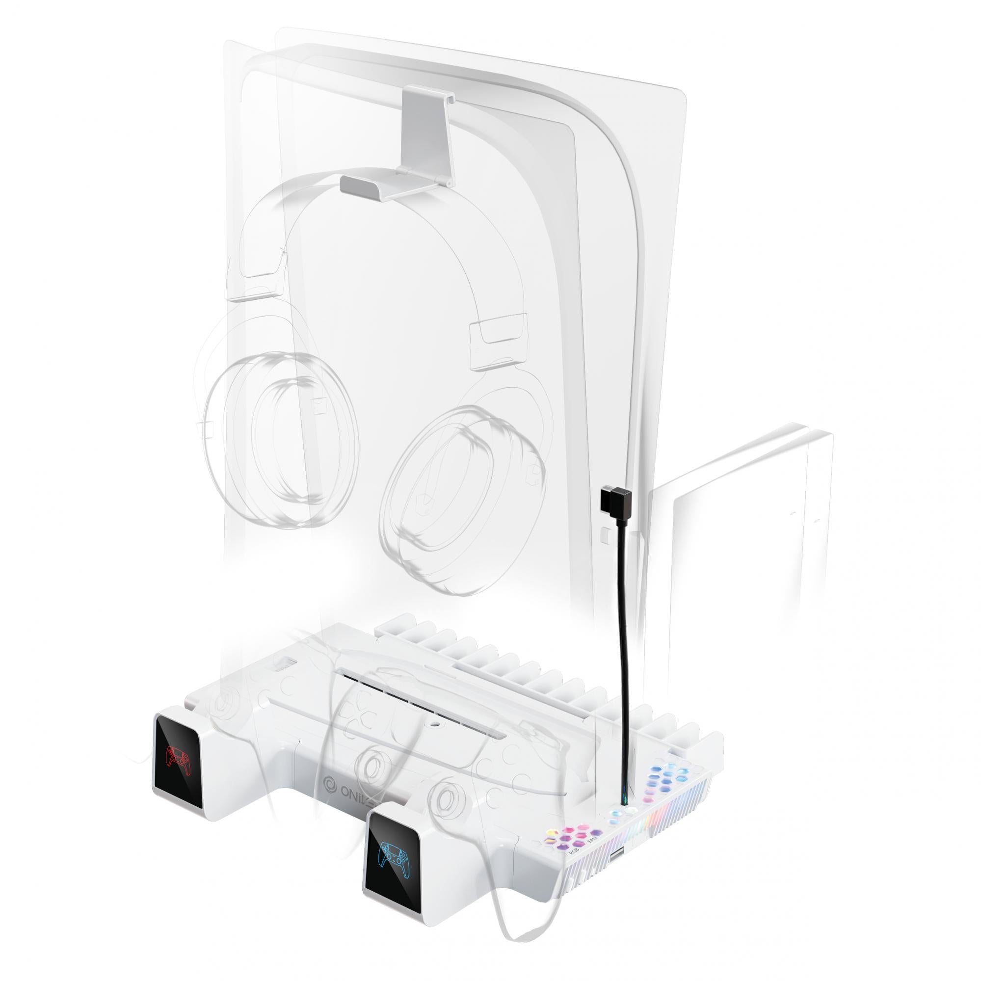 Oniverse   Ps5   Nexus       Multifunction   Stand   For   Ps5   White