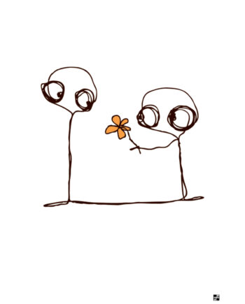 Orange   Blomst   Af   Jummel   Designstudio