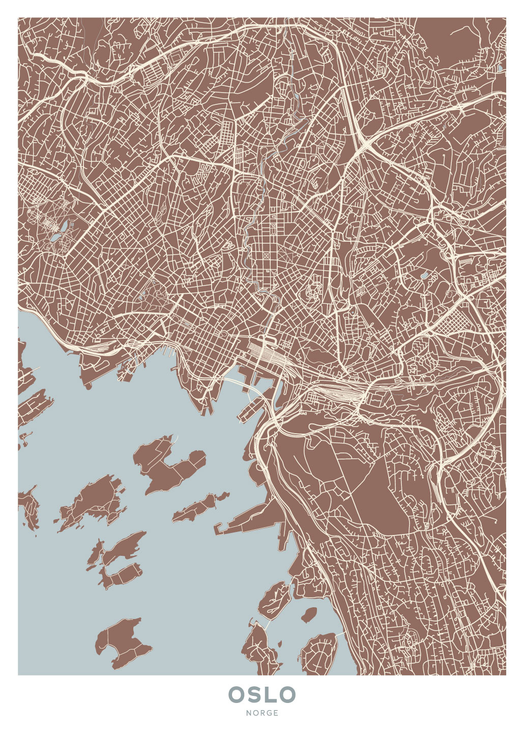 Oslo   Kort   Af   Illux