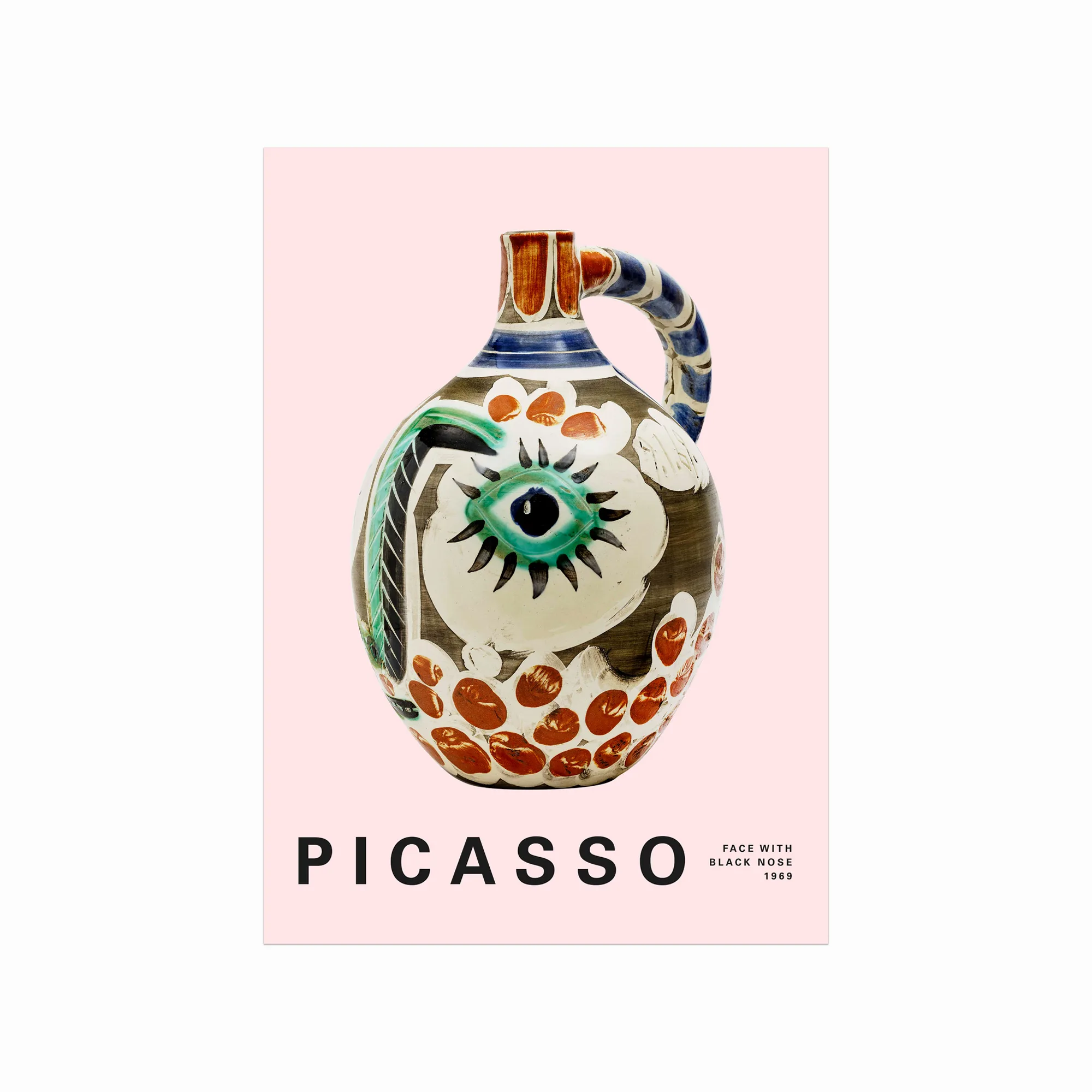 Pablo Picasso Plakat Face With Black Nose 01