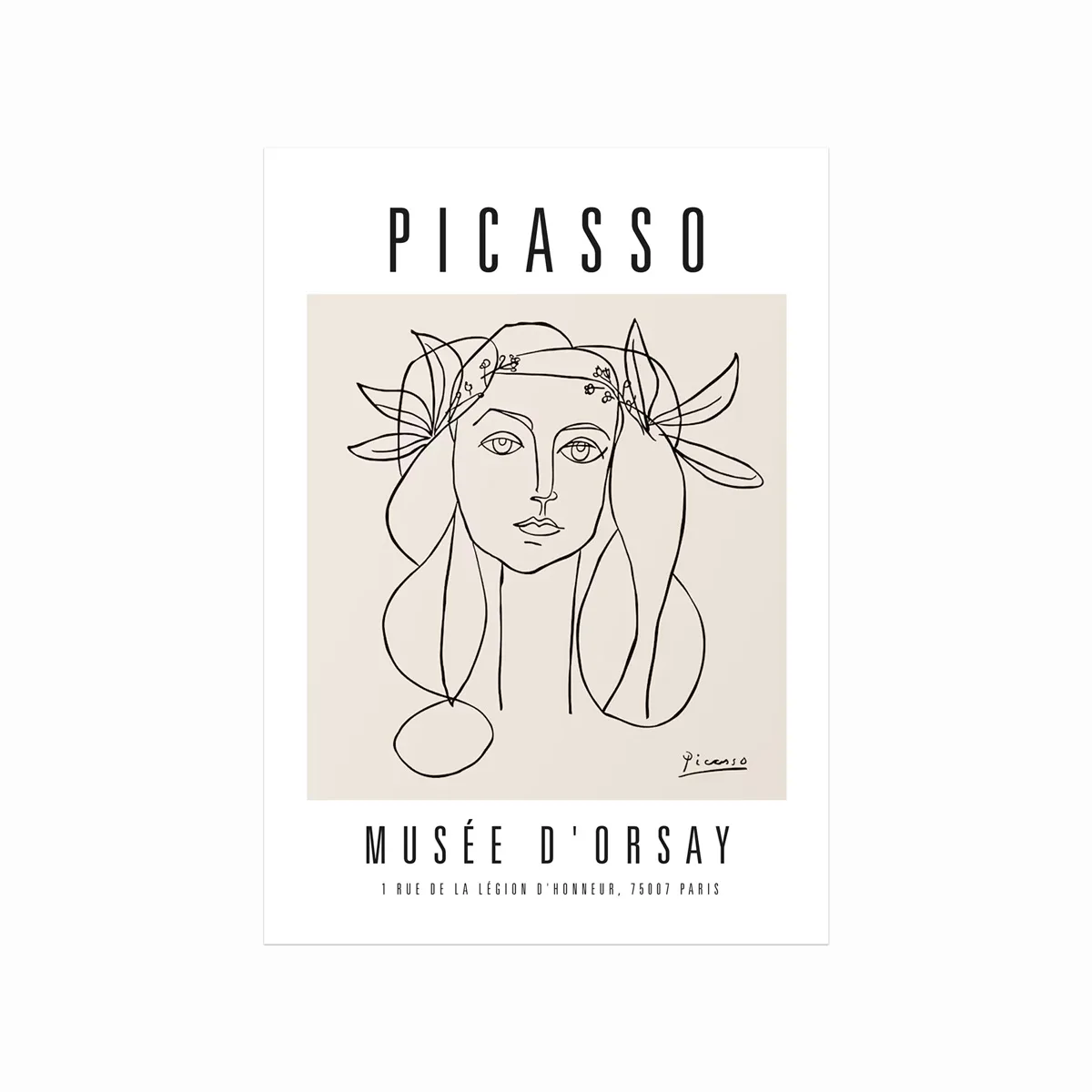 Pablo Picasso Plakat Visage