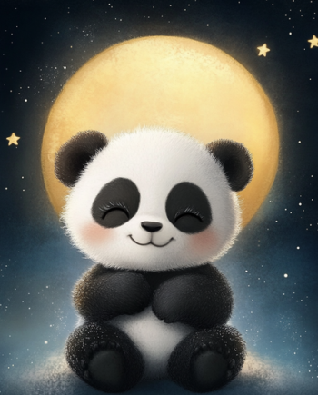 Panda   Plakat   93   Måneskin   Og   Stjernelys