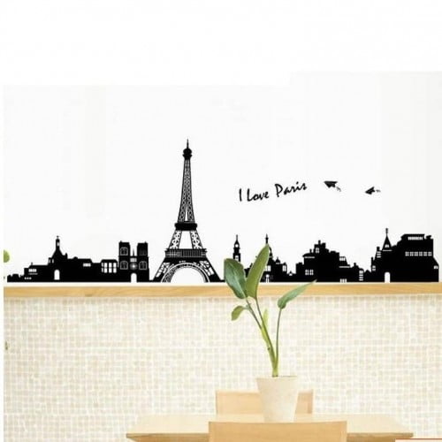 Paris   Og   Eiffeltårnet   Wallsticker