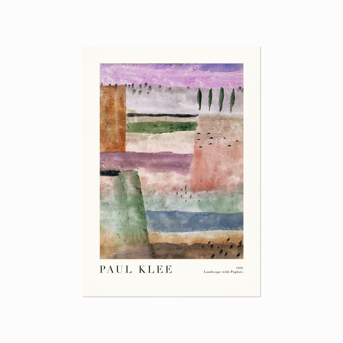 Paul   Klee    Landscape   With   Poplars