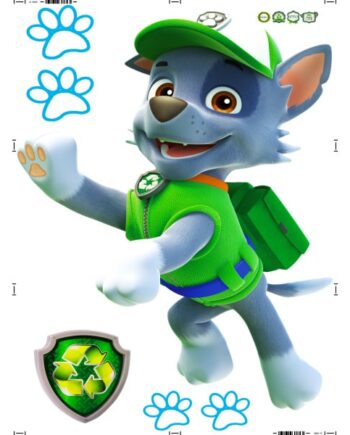 Paw   Patrol   Wallsticker    Rocky    90x60cm