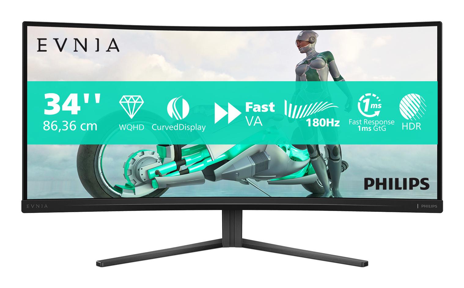 Philips   Evnia   34m2c3500l   00   34   Quot    Gamingskærm   180hz