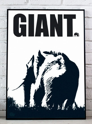 Plakat   Med   Elefant   21   X   29        A4    Kr    199  -