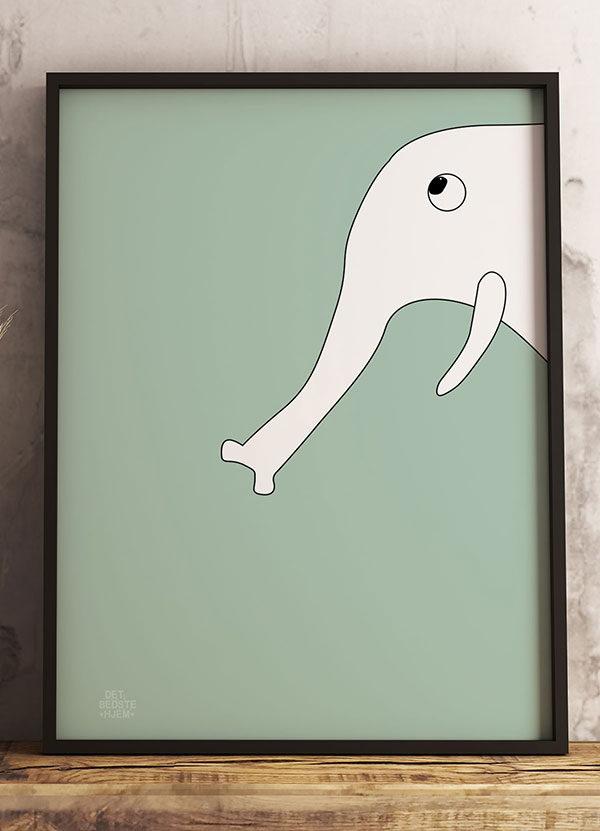 Plakat Med Elefanten 21 X 29 A4 Kr 199 -