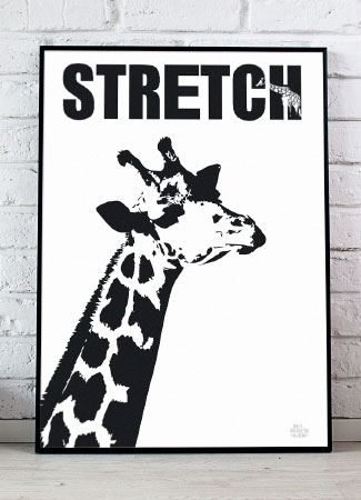 Plakat Med Giraf 21 X 29 A4 Kr 199 -